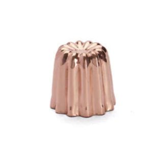 de Buyer - Canelés Bordelais Fluted Mould, Copper, ø4.5cm - Lacbleu Wines - DB6820.45N - 3011246820458