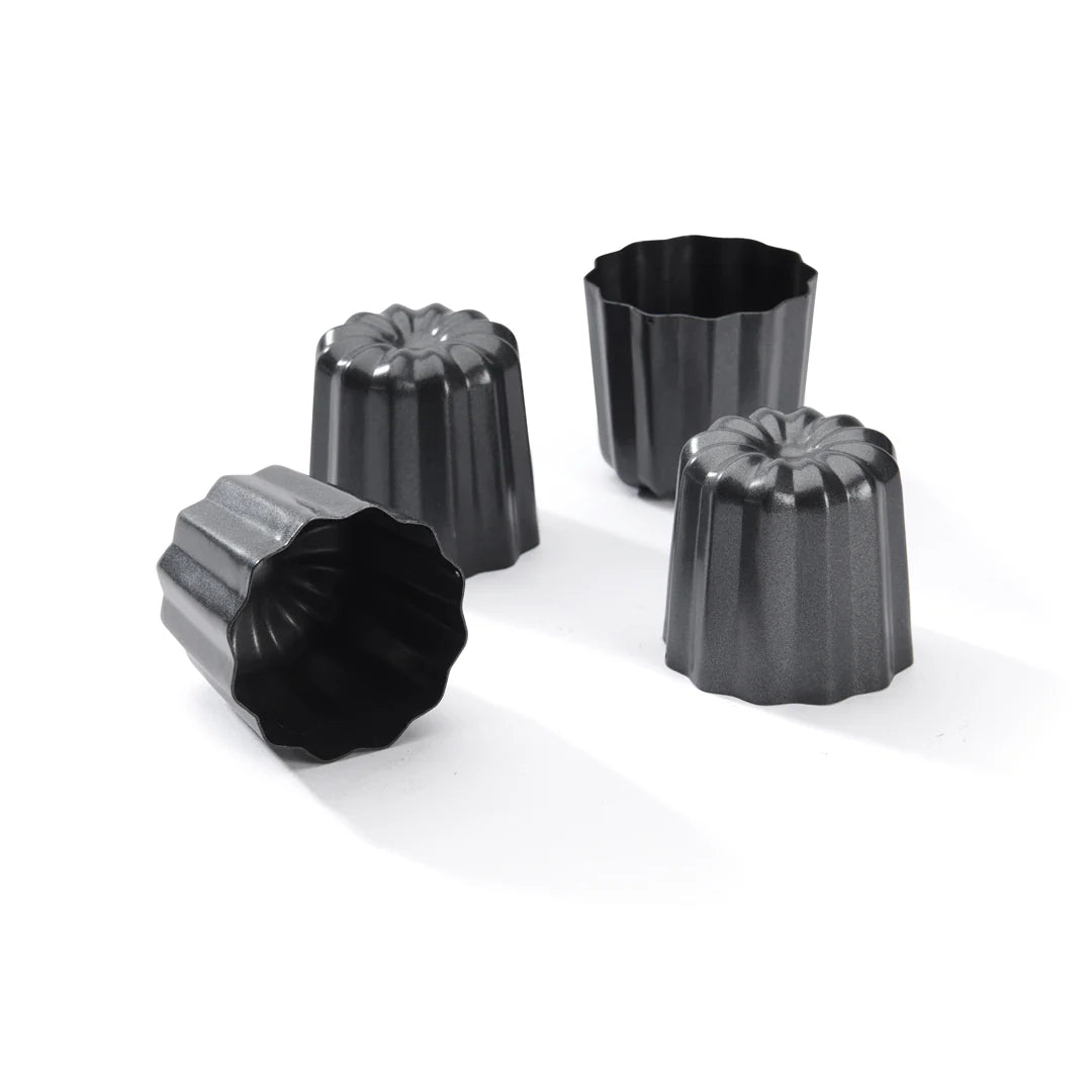 de Buyer - Canelés Bordelais Fluted Mould, Iron Non - Stick, ø5.5cm - Lacbleu Wines - DB4718.05 - 3011244718054