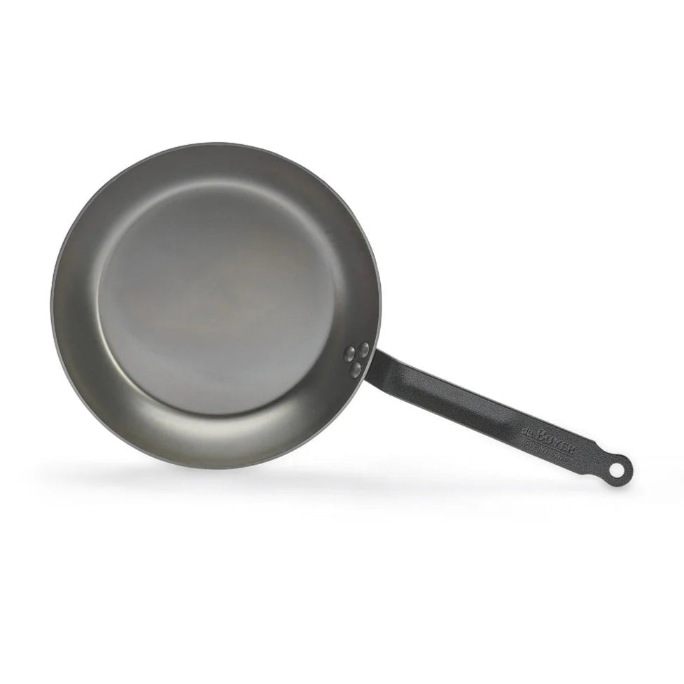de Buyer - Carbone Plus Round Lyonnaise Frying Pan, ø28cm - Lacbleu Wines - DB5110.28 - 3011245110284