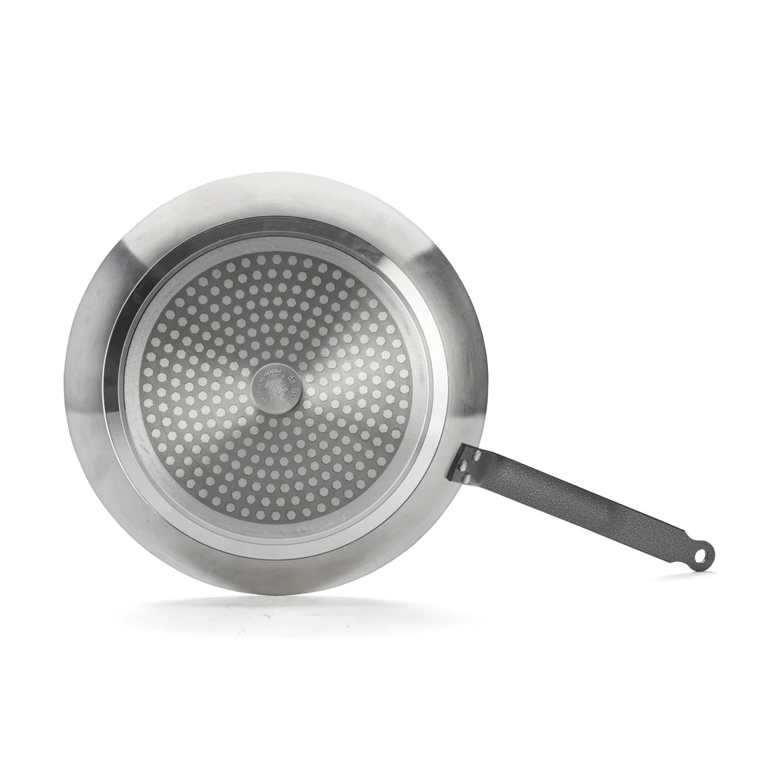 de Buyer - Choc Resto Non - Stick Frying Pan, Blue, ø32cm - Lacbleu Wines - DB8440.32 - 3011248440326