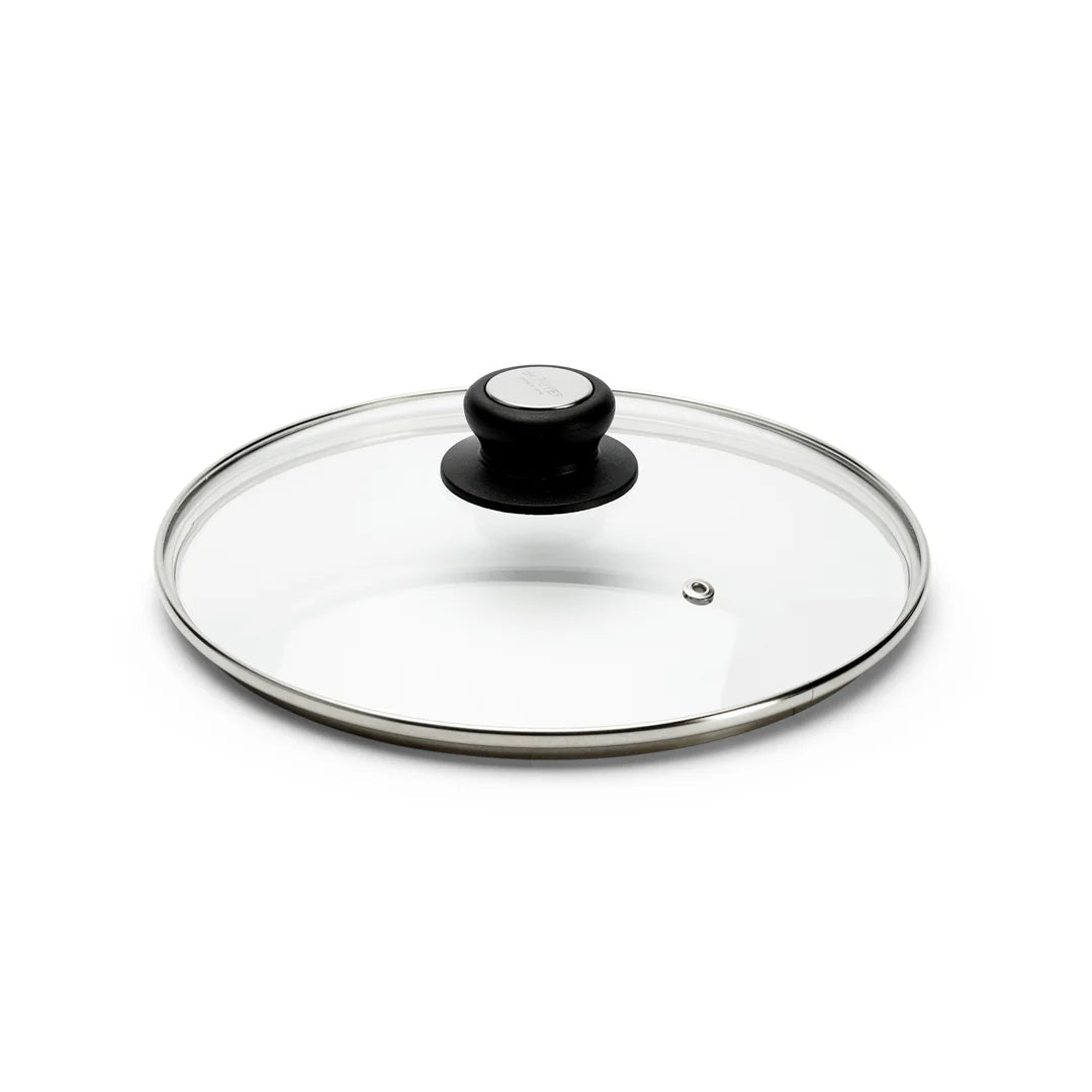 de Buyer - Glass Lid with Bakelite & Steel Knob, ø24cm - Lacbleu Wines - DB4112.24 - 3011244112241