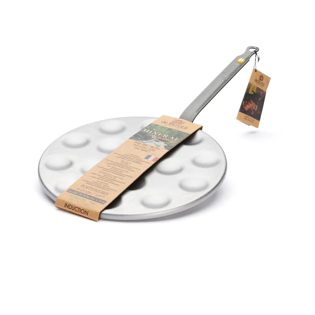 de Buyer - Mineral B 16 Mini - Blini / Poffertjes Pan, ø 27cm - Lacbleu Wines - DB5612.16 - 3011245612160