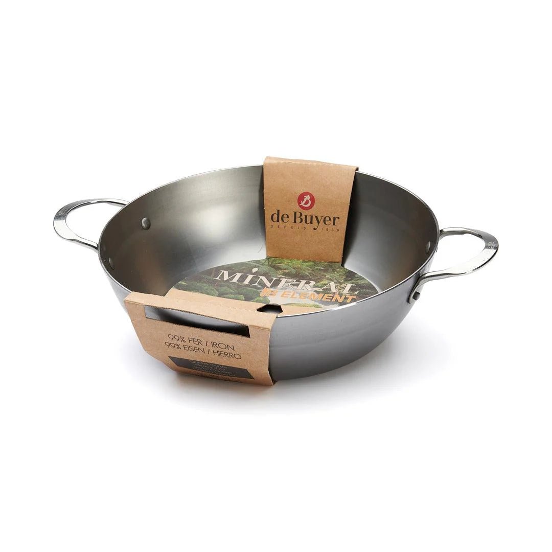 de Buyer - Mineral B Deep Country Pan with 2 Handles, ø32cm - Lacbleu Wines - DB5654.32 - 3011245654320