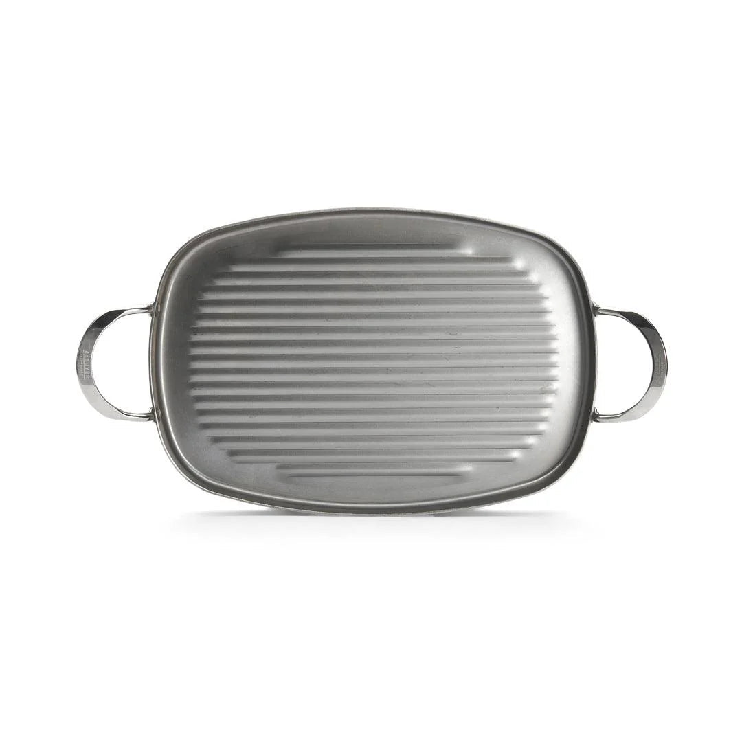 de Buyer - Mineral B Rectangular Grill Pan, 38cm - Lacbleu Wines - DB5640.02 - 3011245640026