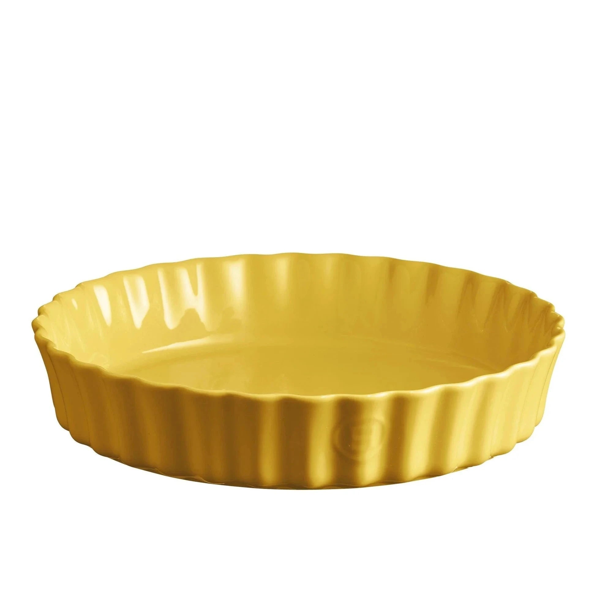 Emile Henry - Deep Flan Dish, ⌀28cm, Provence Yellow - Lacbleu Wines - EH906028 - 3289319060289