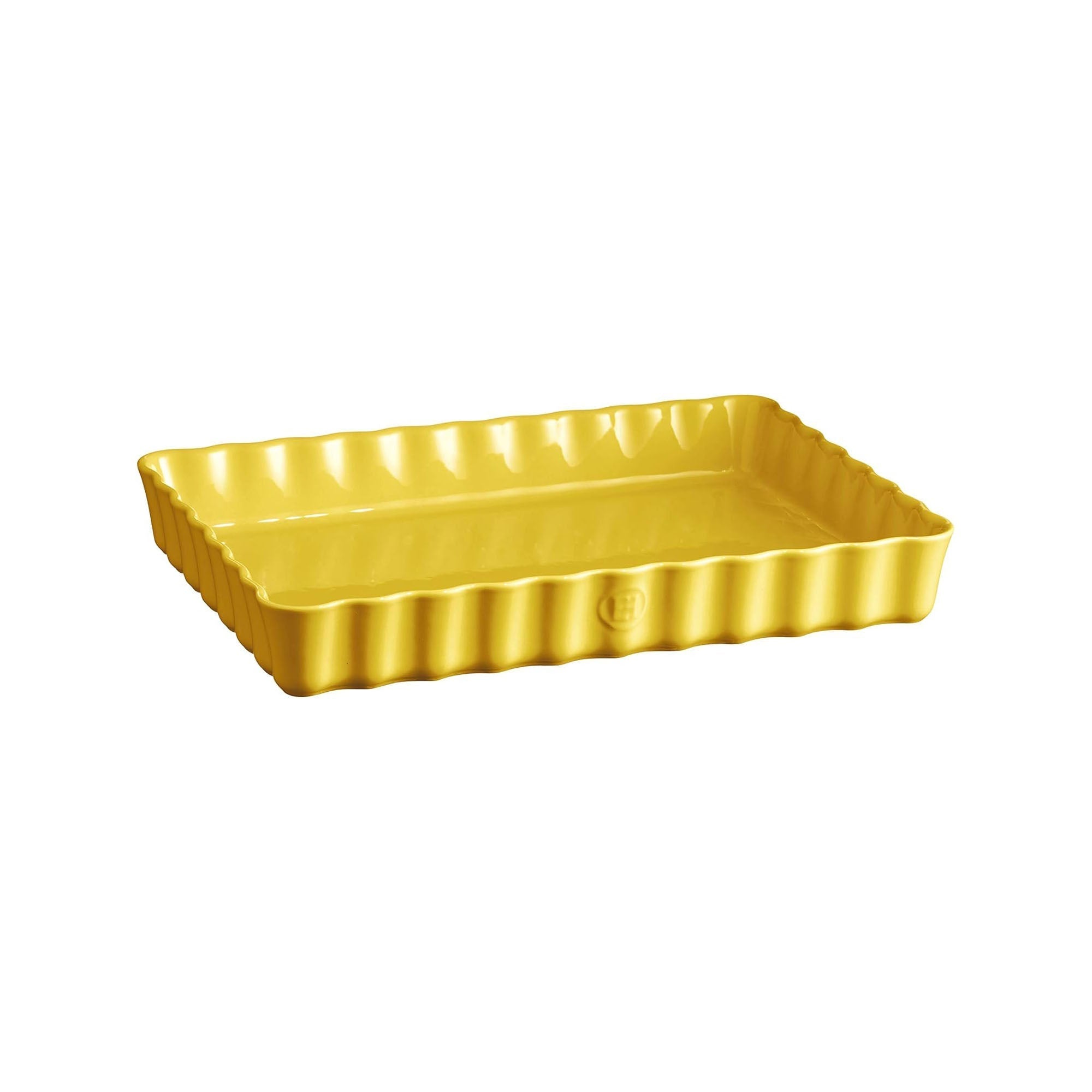 Emile Henry - Deep Rectangular Tart Dish, 34x24cm, Provence Yellow - Lacbleu Wines - EH906038 - 3289319060388
