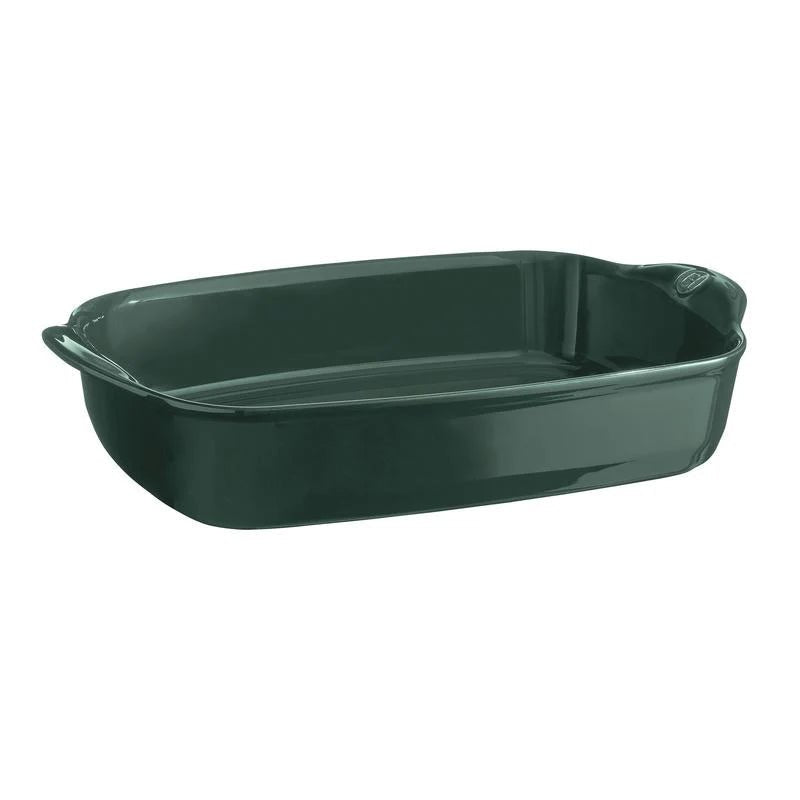 Emile Henry - Large Rectangular Oven Dish, 42.5x28cm, Cedar Green - Lacbleu Wines - EH079654 - 3289310796545