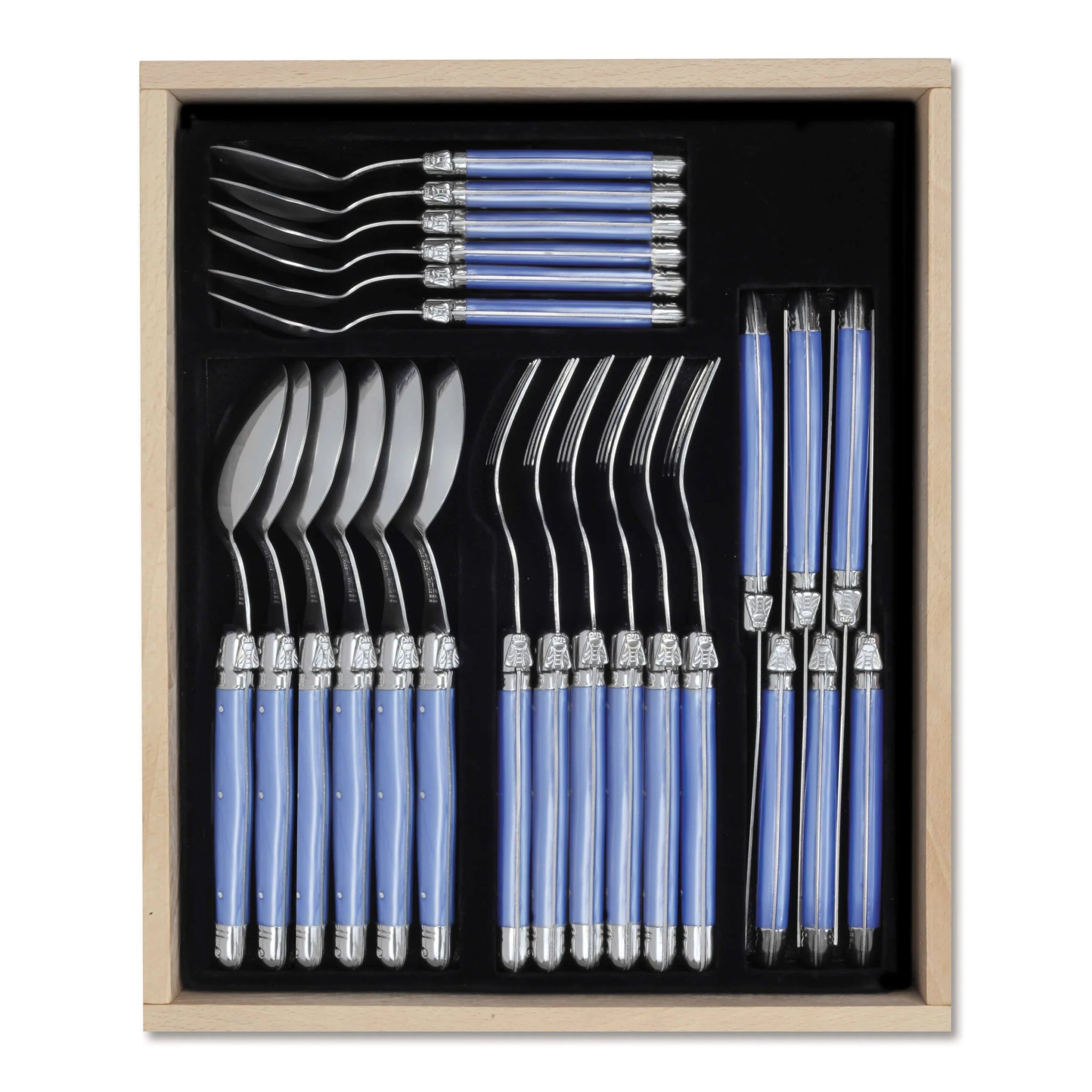 Laguiole par André Verdier - 24 Piece Cutlery Set - Lacbleu Wines - K58PV - 3289490014248