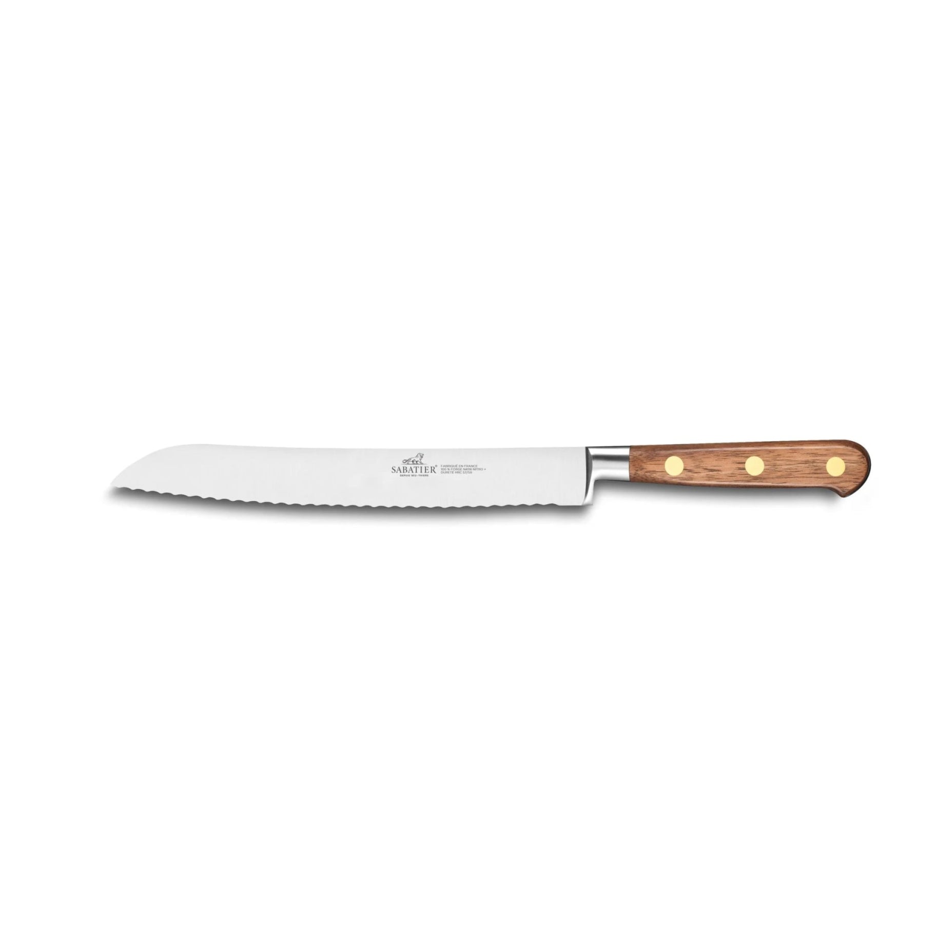 Lion Sabatier - Perigord Walnut Wood Bread Knife, 20cm - Lacbleu Wines - LS813386 - 3269418133862