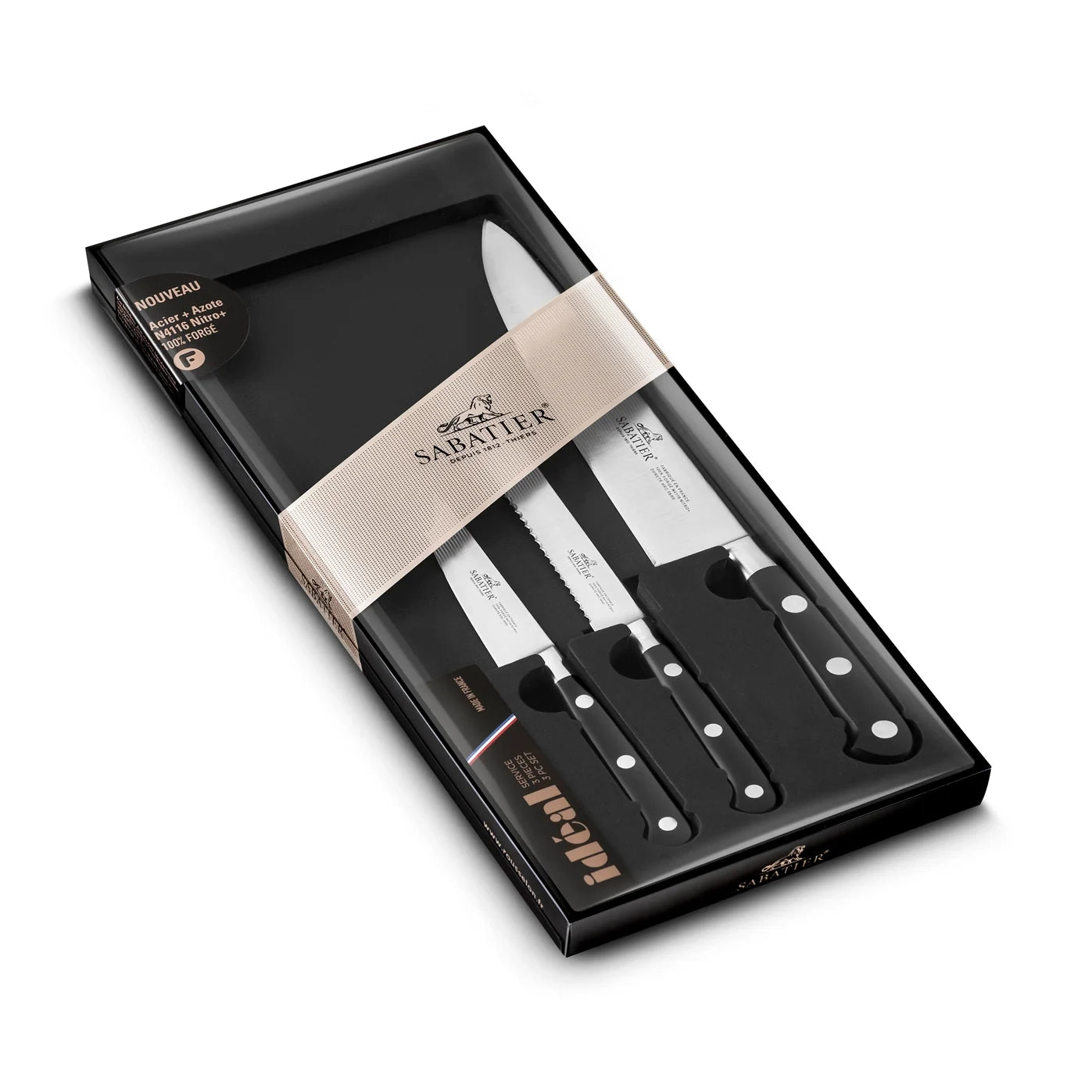 Sabatier - 3 Piece Ideal Knife Set - Lacbleu Wines - LS804480 - 3269418044809