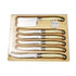 Laguiole by André Verdier - 6 Piece Cheese Knife Set - Lacbleu Wines - K71W - 3289490000340