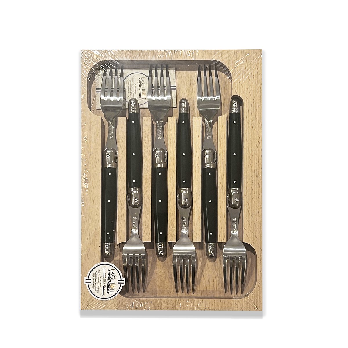 Laguiole by André Verdier - 6 Piece Fork Set - Lacbleu Wines - K52N - 3289490006892