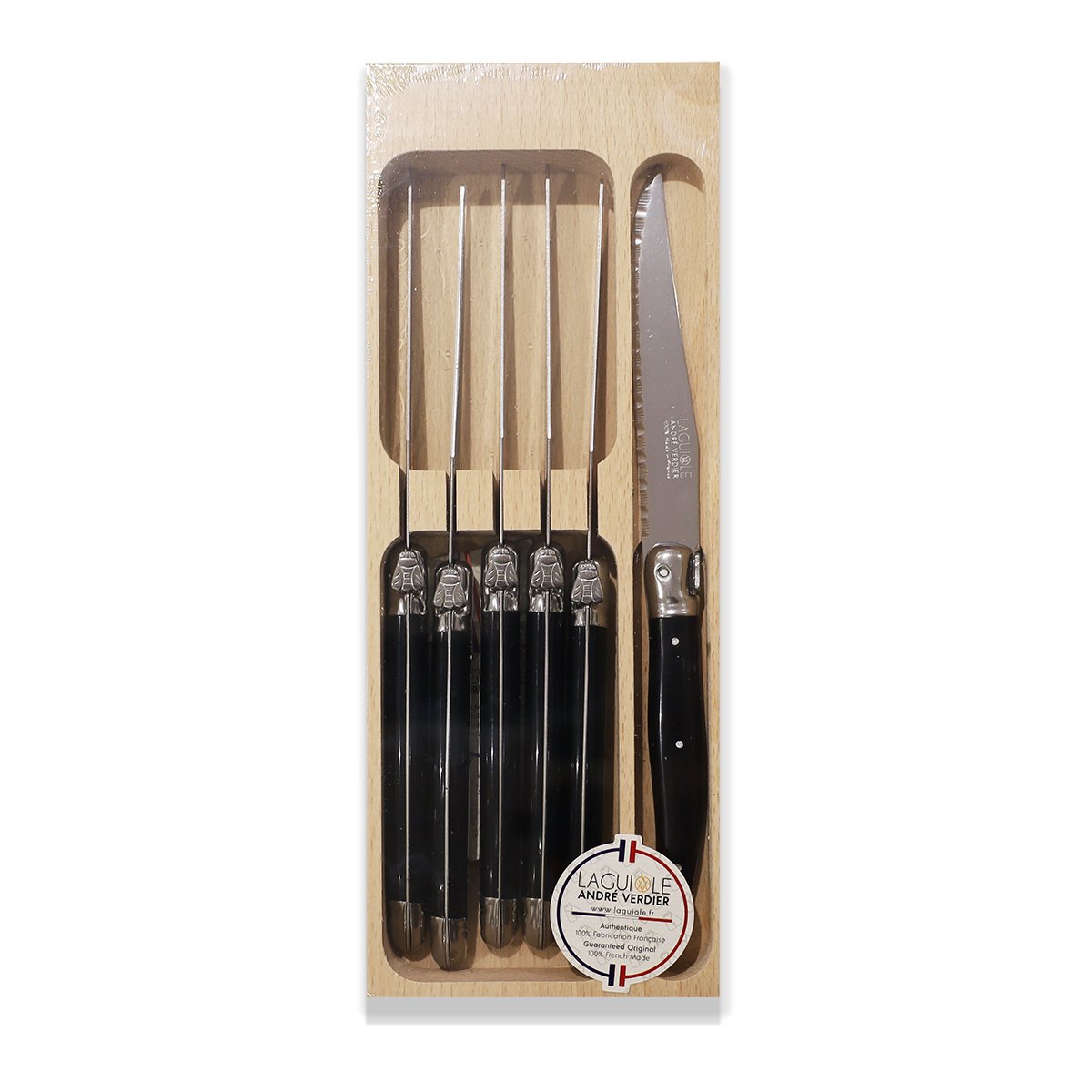 Laguiole by André Verdier - 6 Piece Steak Knife Set - Lacbleu Wines - K51N - 3289490000043