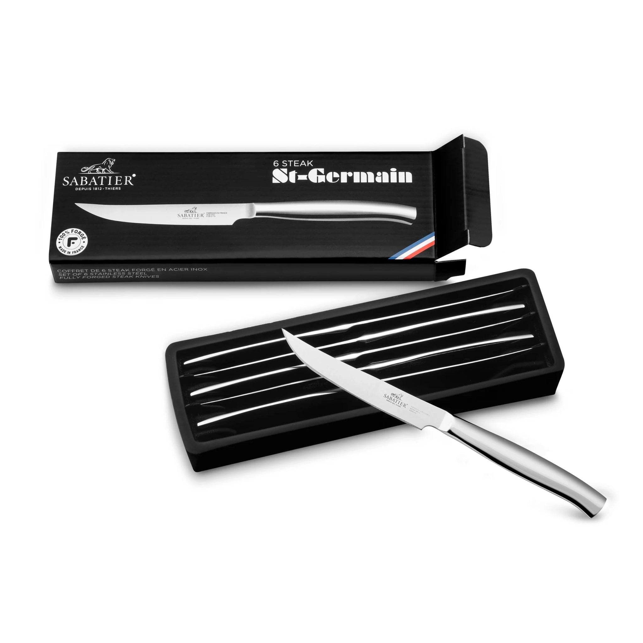 Sabatier - 6 Saint - Germain Stainless Steel Steak Knives - Lacbleu Wines - LS011282 - 3269410112827