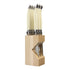 Laguiole by André Verdier - 6pcs Steak Knife Set in Knife Block - Lacbleu Wines - K50W - 3289490005567