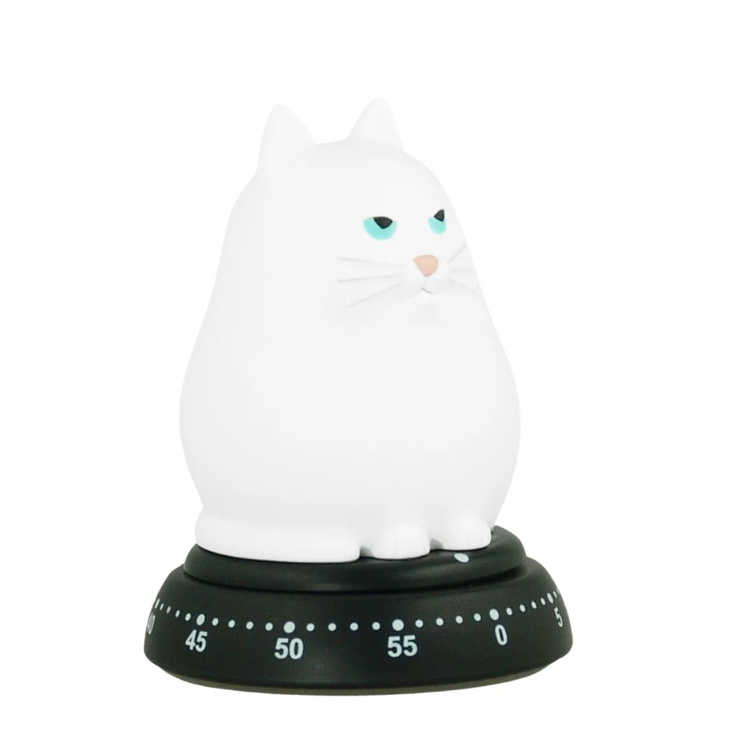 Bengt Ek Design - Kitchen Timer, White Cat - Lacbleu Wines - BE618W - 7610927817587