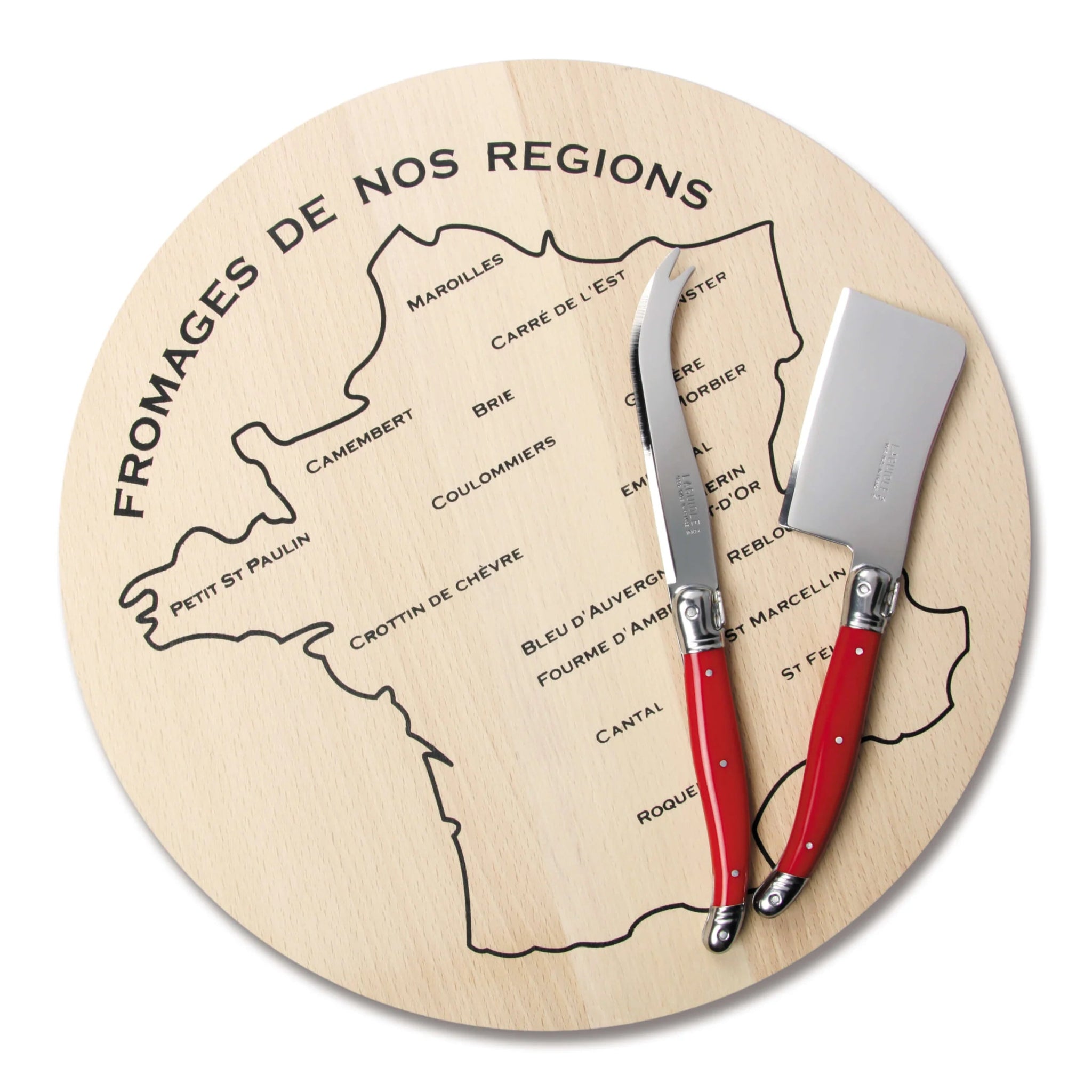 Laguiole by André Verdier - Cheese Knife and Board - Lacbleu Wines - K74R - 3289490003273