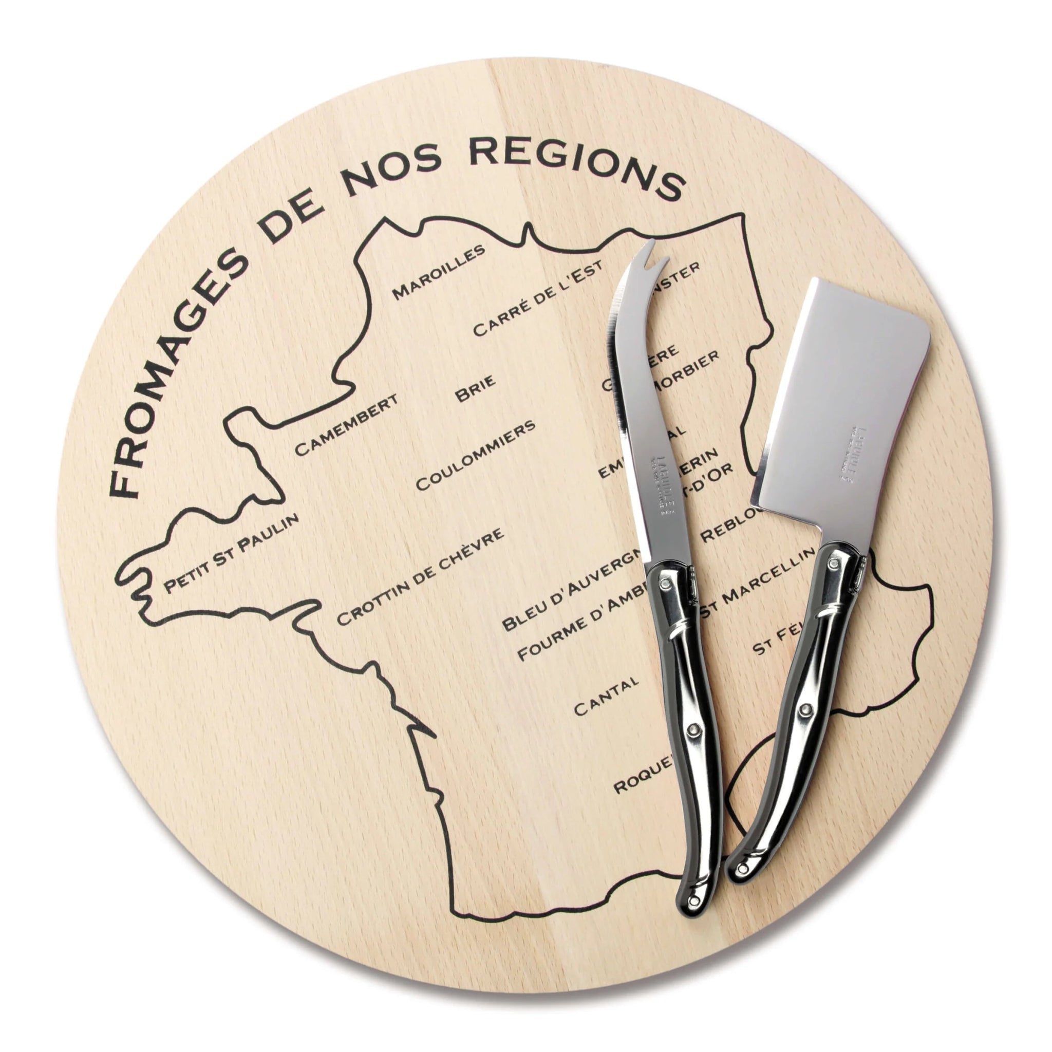 Laguiole by André Verdier - Cheese Knife and Board - Lacbleu Wines - K74S - 3289490015481