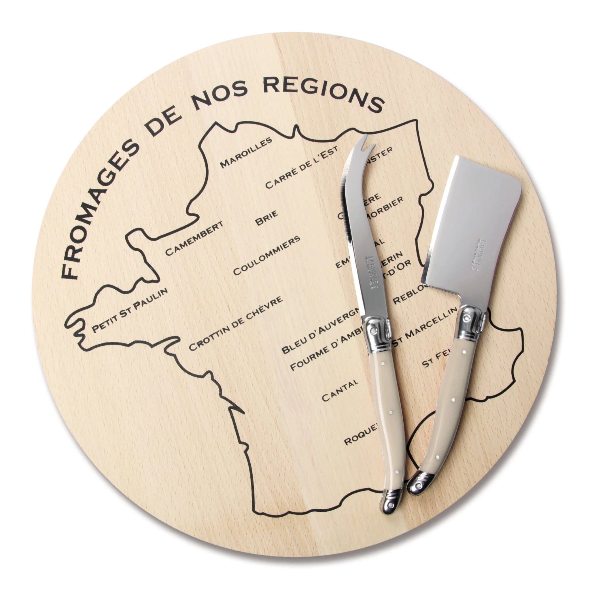 Laguiole by André Verdier - Cheese Knife and Board - Lacbleu Wines - K74W - 3289490006342