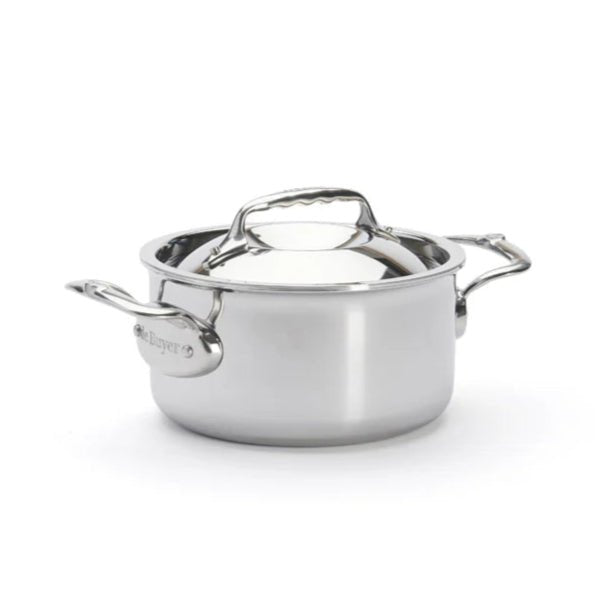 de Buyer - Affinity Casserole with Lid, Steel Handles, ø16cm - Lacbleu Wines - DB3742.16 - 3011243742166