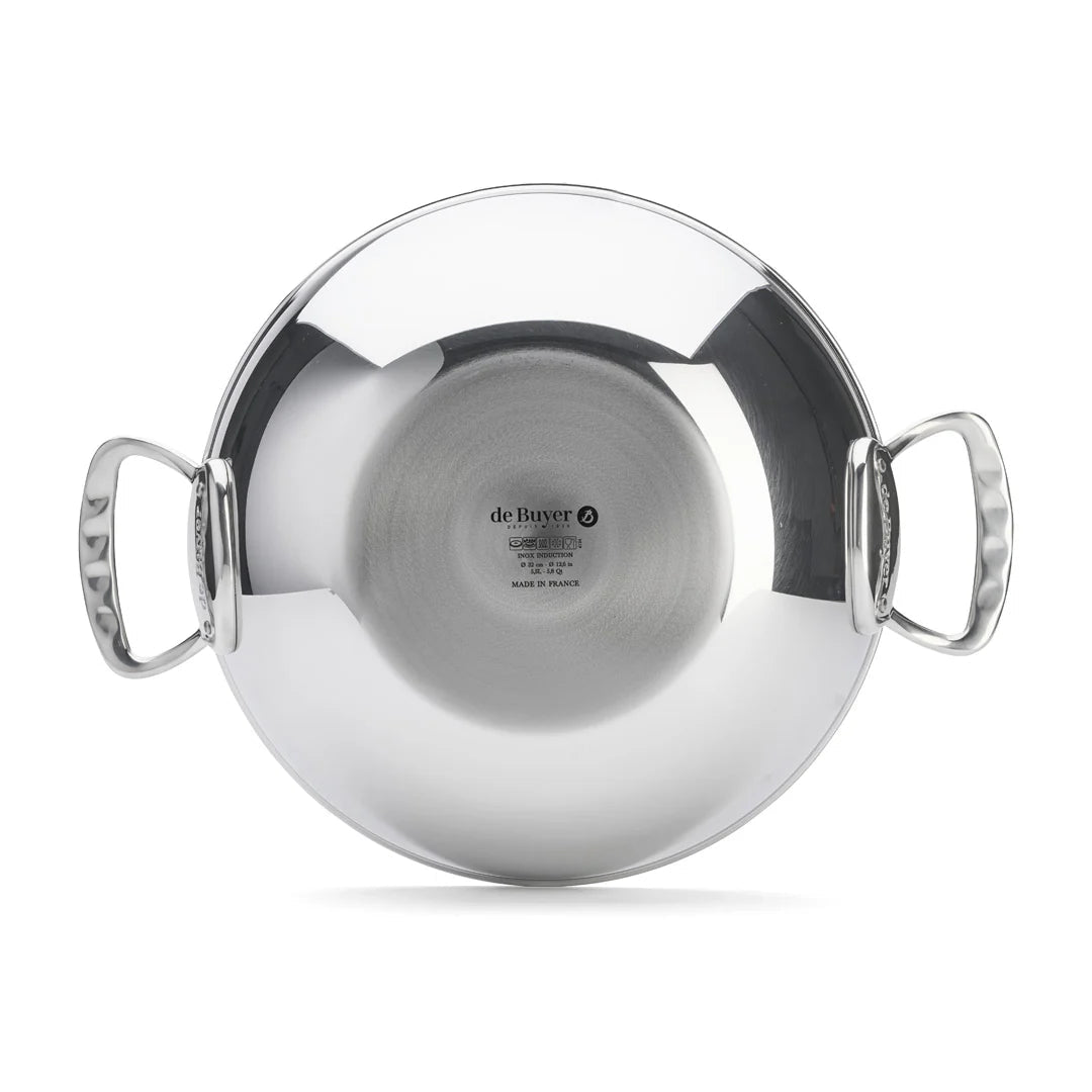 de Buyer - Affinity Wok, Steel Handles, ø32cm - Lacbleu Wines - DB3748.32 - 3011243748328