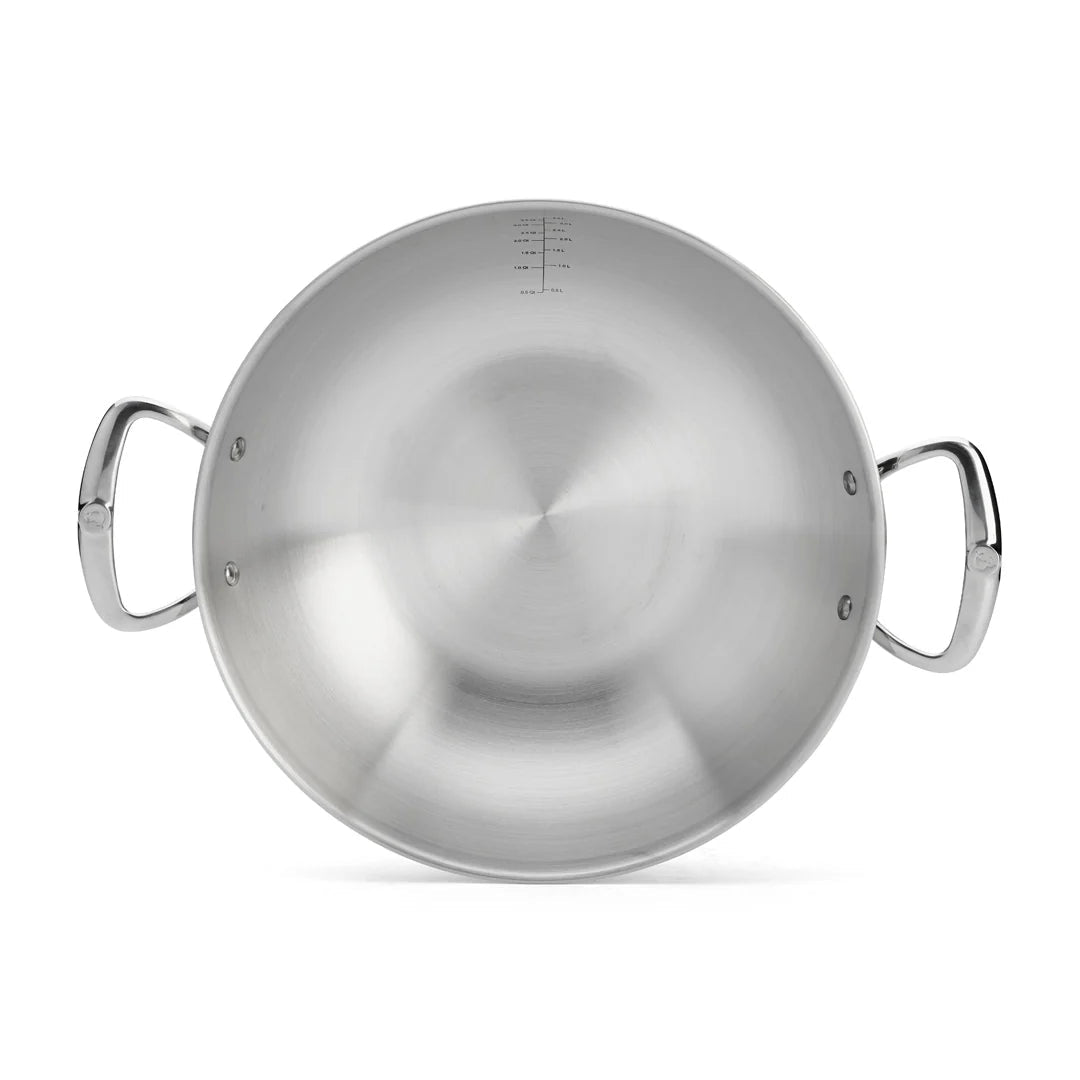 de Buyer - Affinity Wok, Steel Handles, ø32cm - Lacbleu Wines - DB3748.32 - 3011243748328