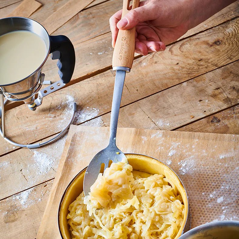 de Buyer - B Bois Slotted Spoon, Beechwood, 33.5cm - Lacbleu Wines - DB2701.00 - 3011242701003