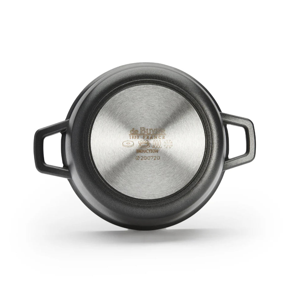 de Buyer - Choc Extreme Non - Stick Casserole with Glass Lid, ø20cm - Lacbleu Wines - DB8311.20 - 3011248311206