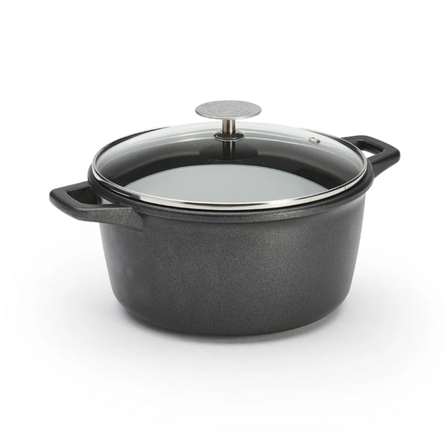 de Buyer - Choc Extreme Non - Stick Casserole with Glass Lid, ø20cm - Lacbleu Wines - DB8311.20 - 3011248311206