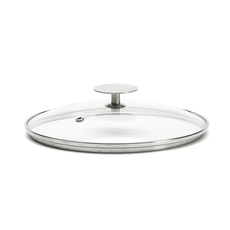 de Buyer - Glass Lid with Steel Knob, ø16cm - Lacbleu Wines - DB3429.16 - 3011243429166