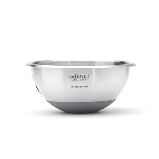 de Buyer - Hemispherical Bowl with Silicone Base, ø16cm - Lacbleu Wines - DB3373.16 - 3011243373162