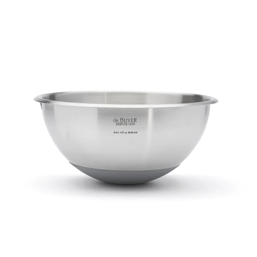 de Buyer - Hemispherical Bowl with Silicone Base, ø24cm - Lacbleu Wines - DB3373.24 - 3011243373247