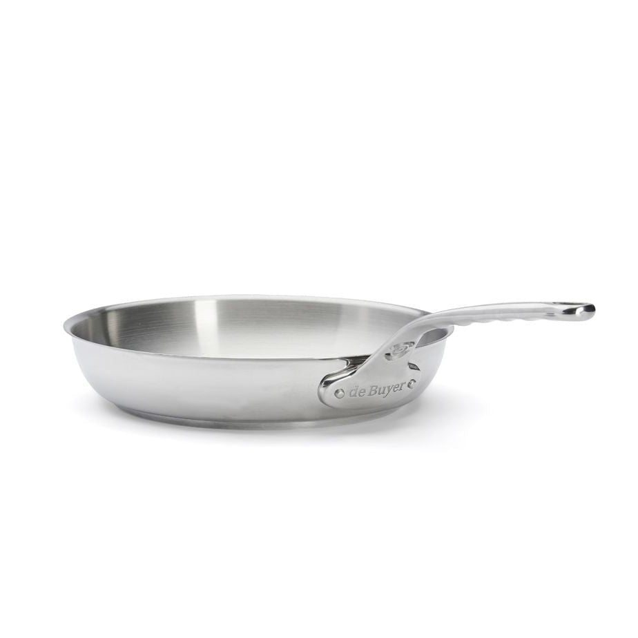 de Buyer - Milady Stainless Steel Frying Pan, ø28cm - Lacbleu Wines - DB3412.28 - 3011243412281