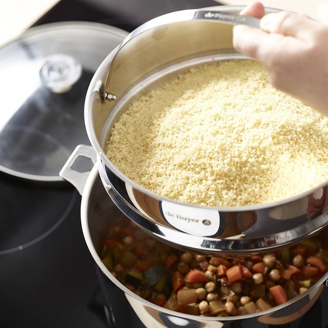 de Buyer - Steam Cooker, Stainless Steel, ø24cm - Lacbleu Wines - DB3675.24 - 3011243675242