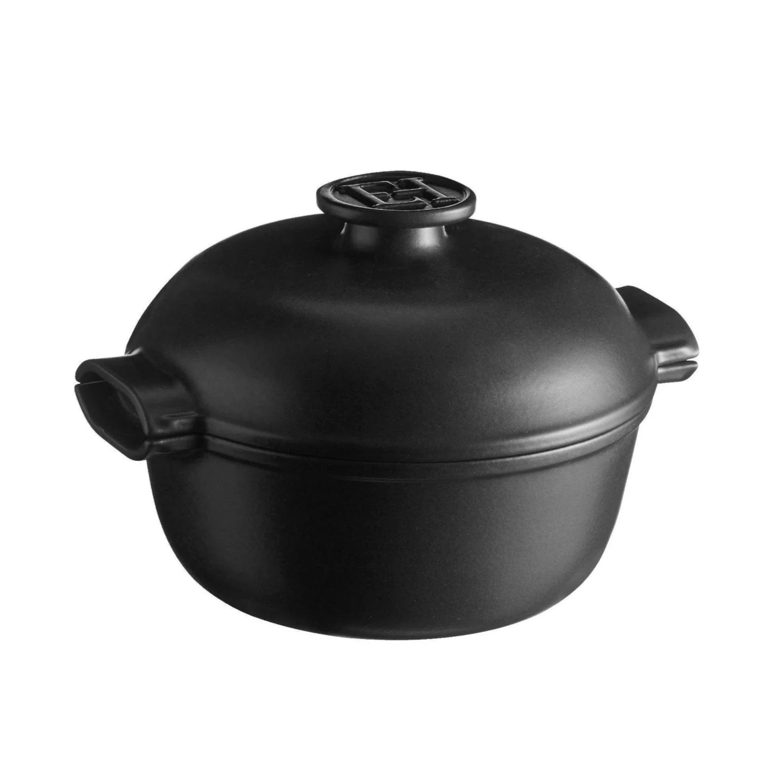 Emile Henry - Delight Round Casserole, 2.0L, Slate - Lacbleu Wines - EH776620 - 3289317766206