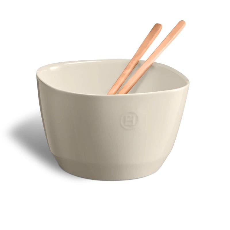 Emile Henry - Medium Salad Bowl, Clay - Lacbleu Wines - EH026594 - 3289310265942