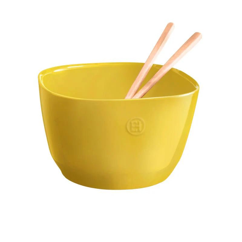 Emile Henry - Medium Salad Bowl, Provence Yellow - Lacbleu Wines - EH906594 - 3289319065949