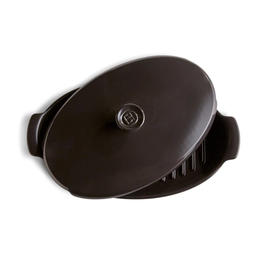 Emile Henry - Papillote Fish Steamer, 1.9L, Charcoal - Lacbleu Wines - EH798443 - 3289317984433