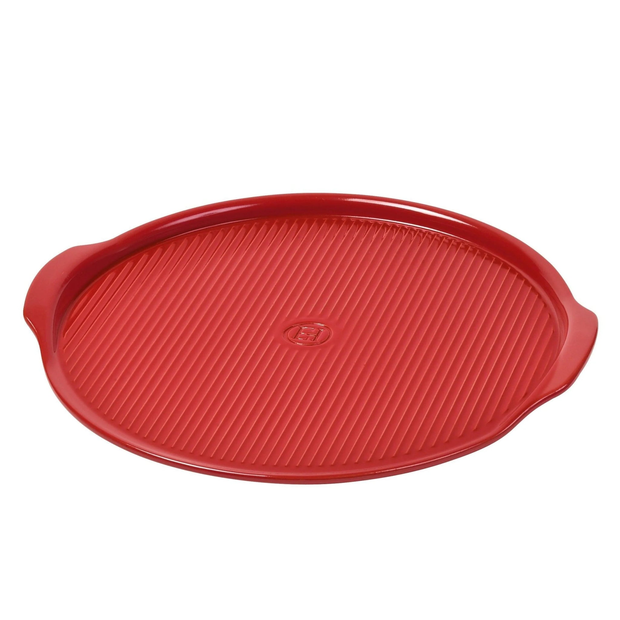 Emile Henry - Ridged Pizza Stone, ⌀ 40cm, Burgundy - Lacbleu Wines - EH347614 - 3289313495148