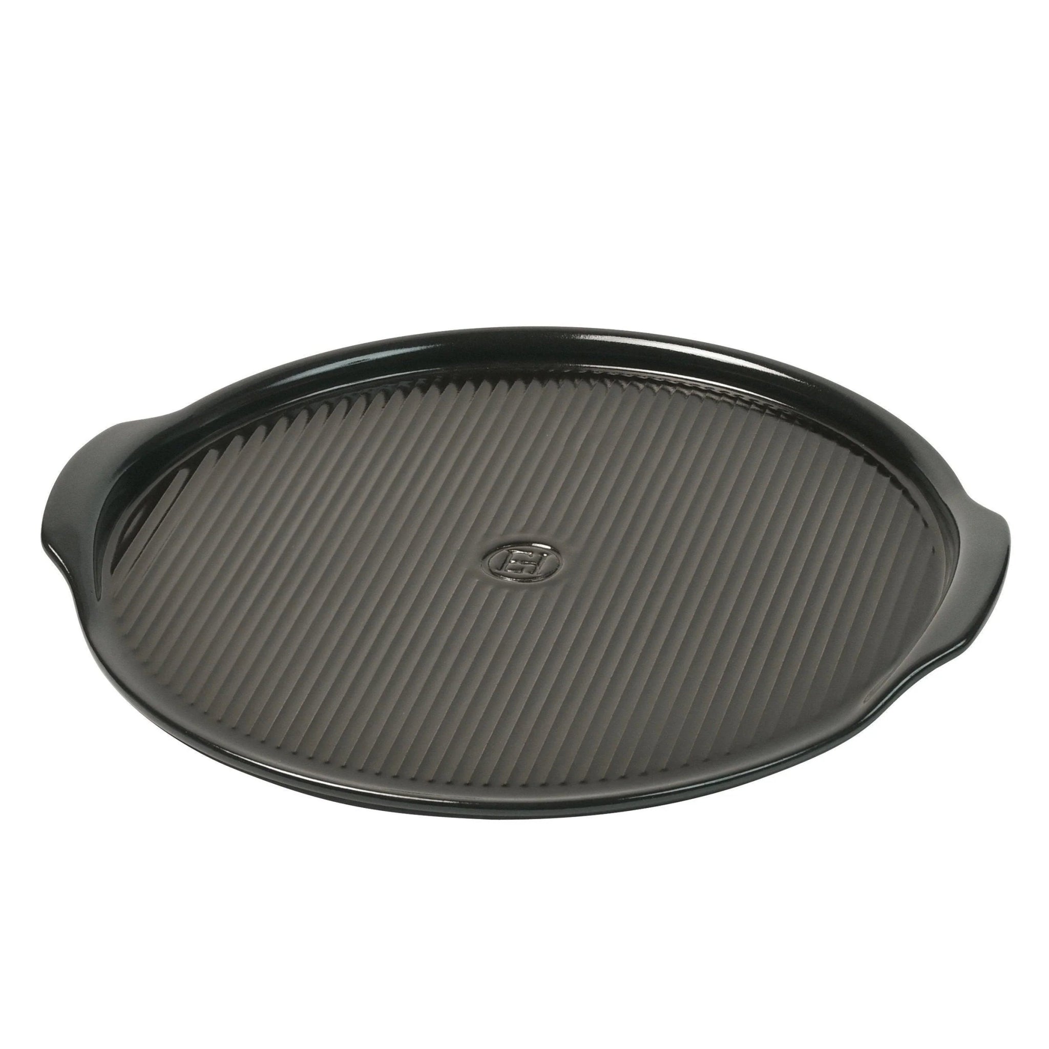 Emile Henry - Ridged Pizza Stone, ⌀ 40cm, Charcoal - Lacbleu Wines - EH797614 - 3289317976148