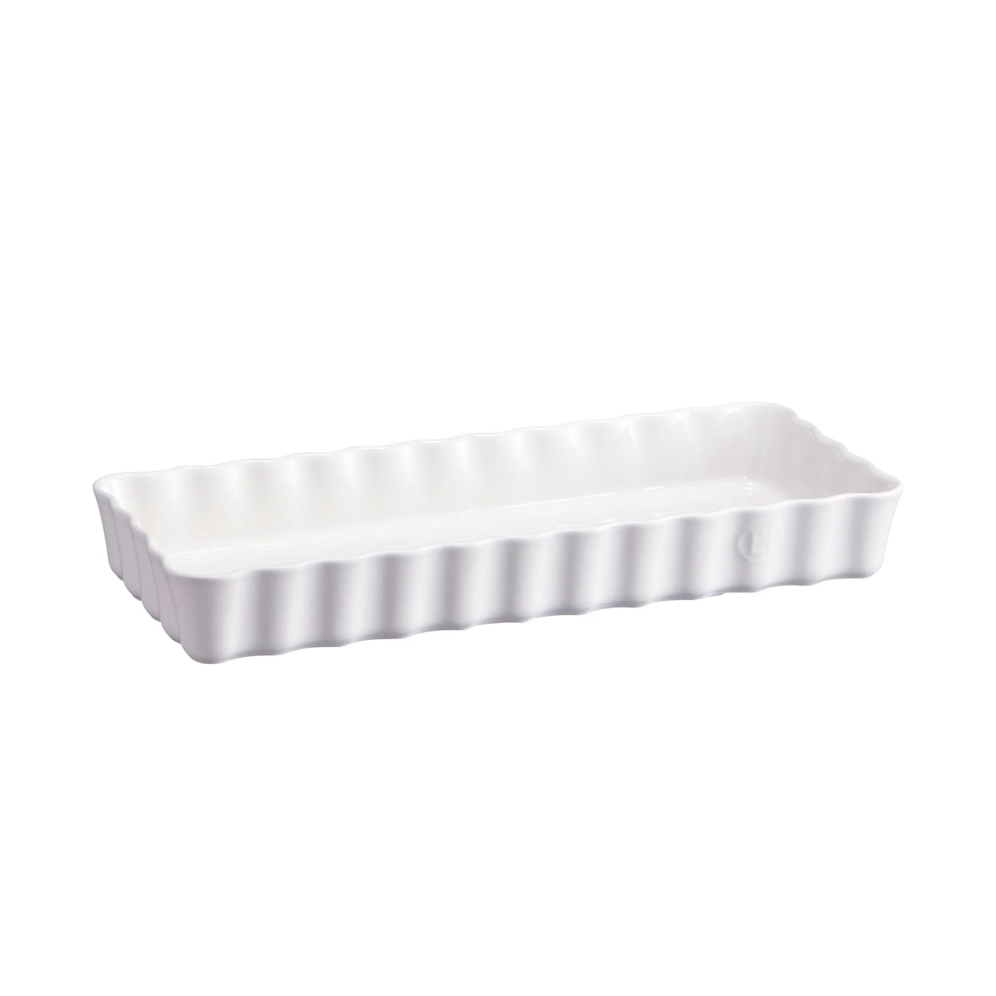 Emile Henry - Slim Rectangular Tart Dish, 36x15x5cm, Flour - Lacbleu Wines - EH116034 - 3289311160345