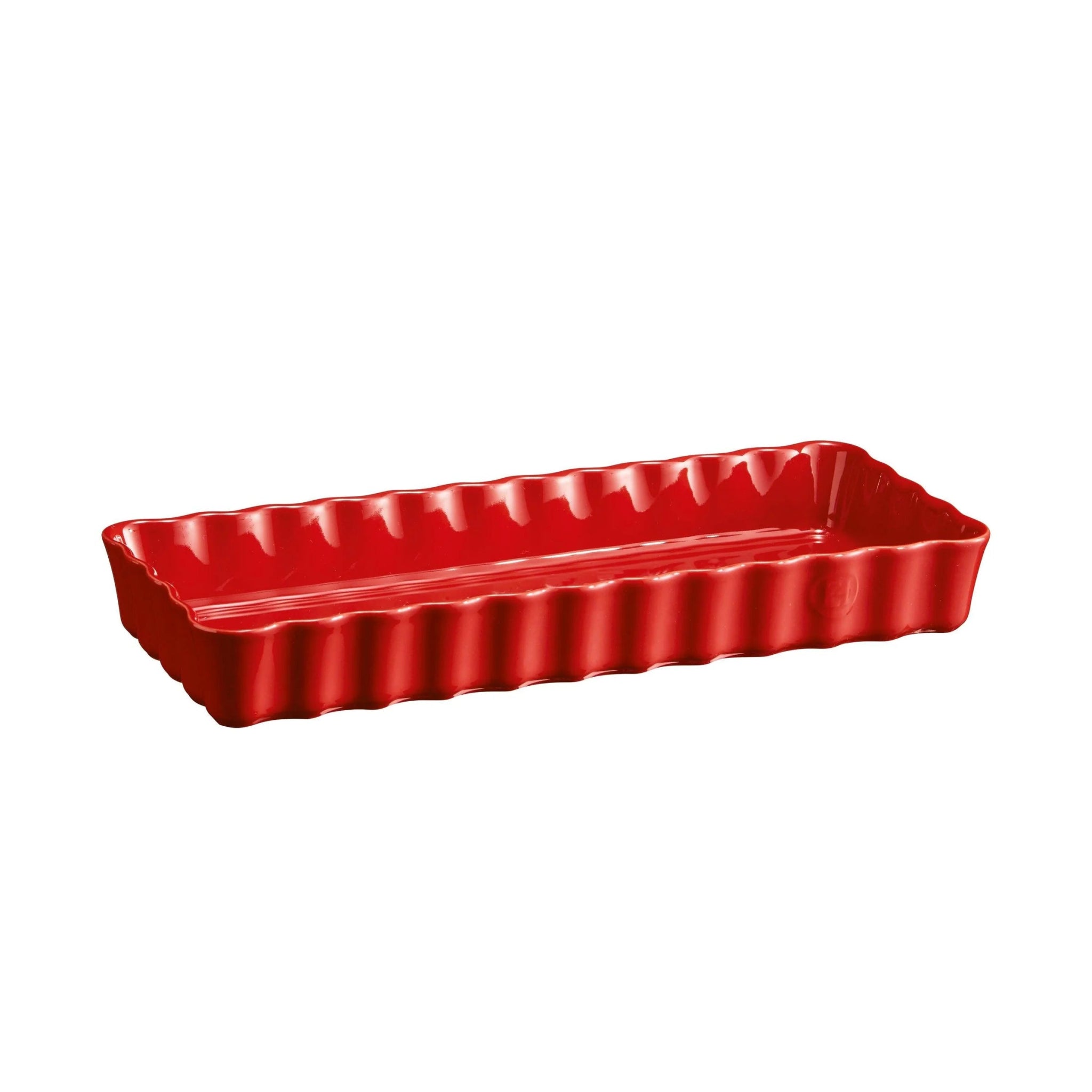 Emile Henry - Slim Rectangular Tart Dish, Burgundy - Lacbleu Wines - EH346034 - 3289313460344