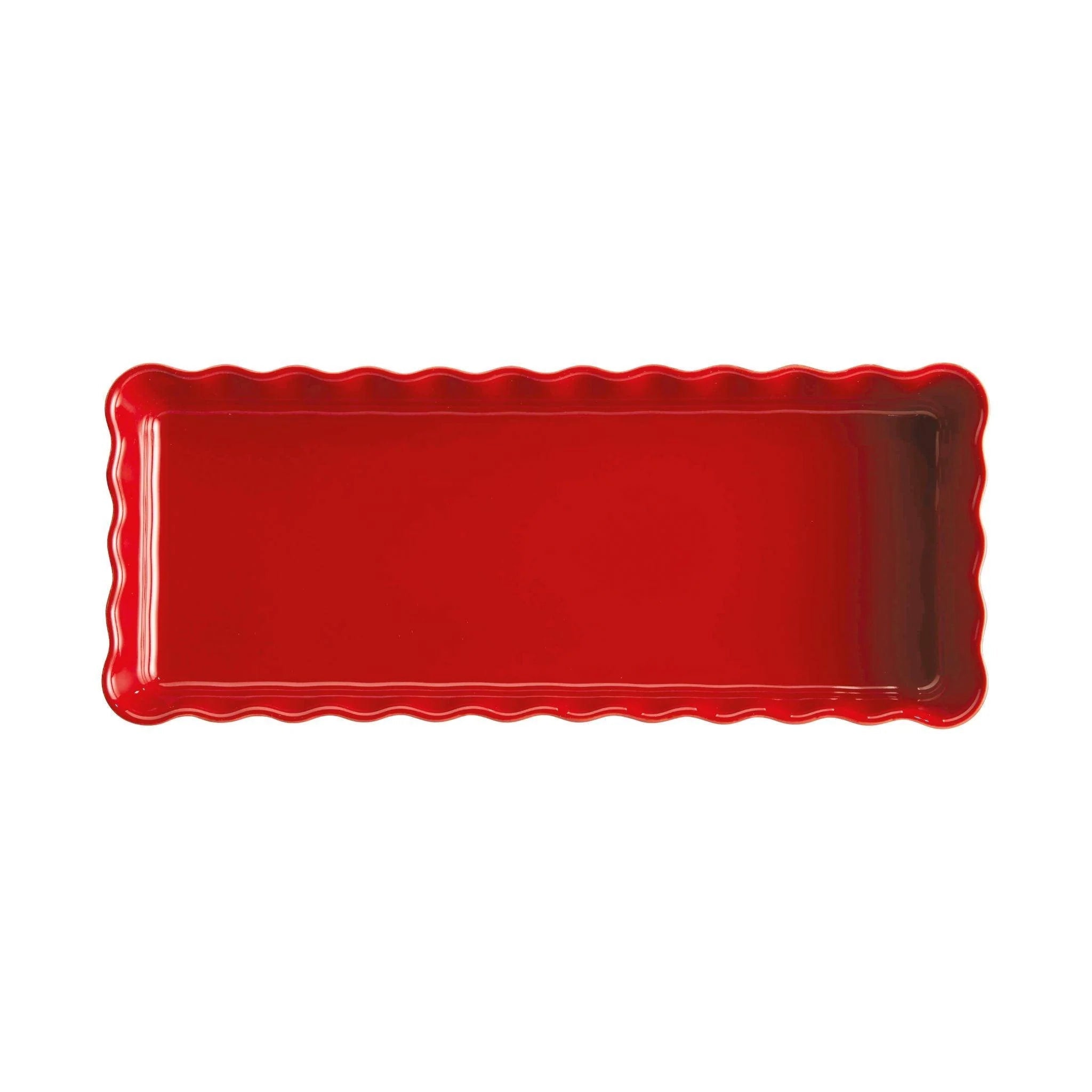 Emile Henry - Slim Rectangular Tart Dish, Burgundy - Lacbleu Wines - EH346034 - 3289313460344