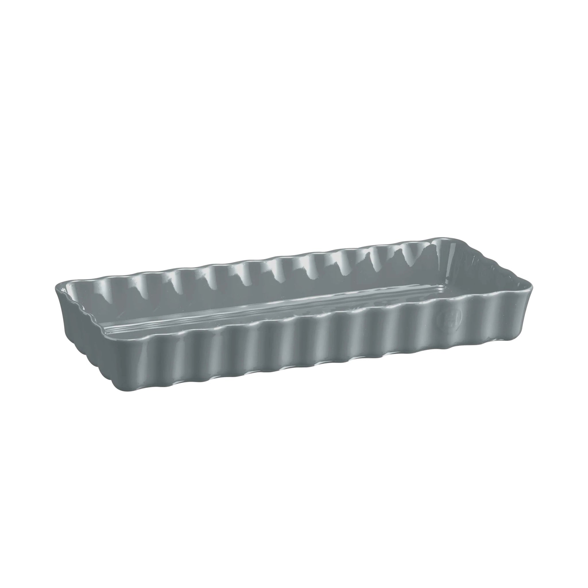Emile Henry - Slim Rectangular Tart Dish, Pearl Grey - Lacbleu Wines - EH806034 - 3289318060341