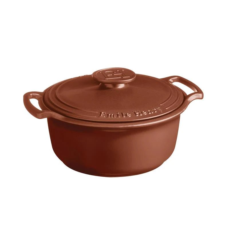 Emile Henry - Sublime Round Casserole, 4.0L, Sienna - Lacbleu Wines - EH144740 - 3289311447408