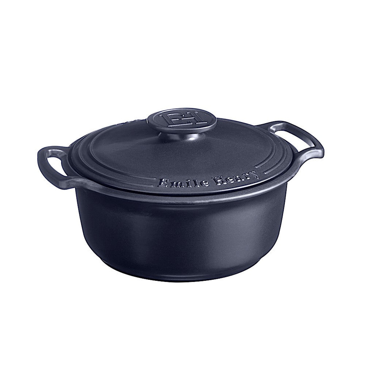 Emile Henry - Sublime Round Casserole, 5.5L, Indigo - Lacbleu Wines - EH664760 - 3289316647605