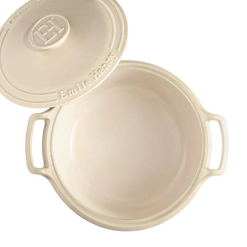 Emile Henry - Sublime Round Casserole, 5.5L, Sable - Lacbleu Wines - EH564760 - 3289315647606