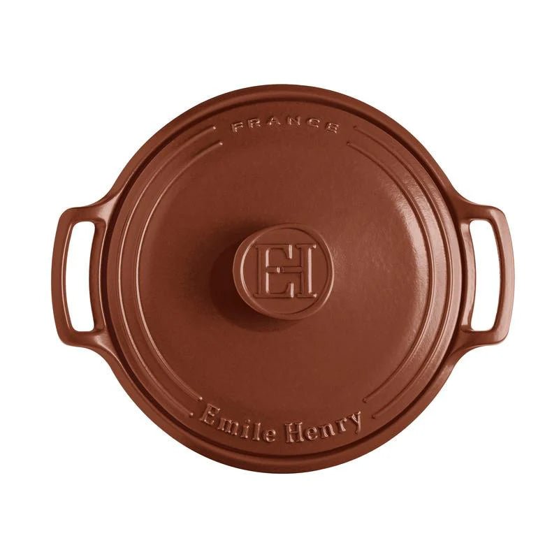 Emile Henry - Sublime Round Casserole, 5.5L, Sienna - Lacbleu Wines - EH144760 - 3289311447606