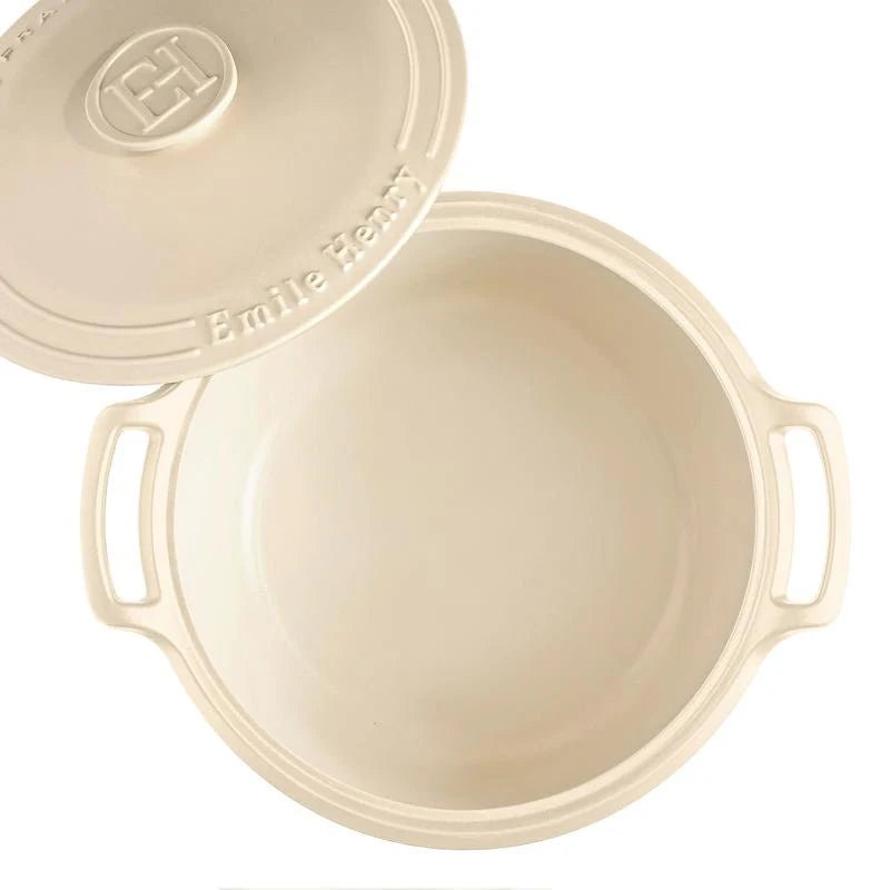 Emile Henry - Sublime Round Casserole, 6.5L, Sable - Lacbleu Wines - EH564770 - 3289315647705