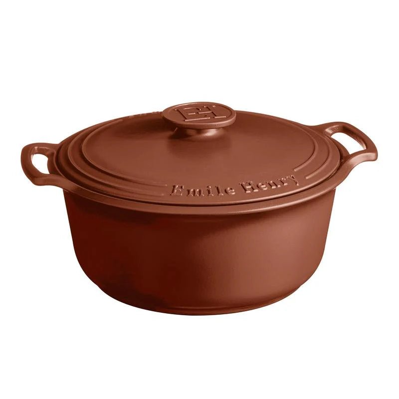 Emile Henry - Sublime Round Casserole, 6.5L, Sienna - Lacbleu Wines - EH144770 - 3289311447705